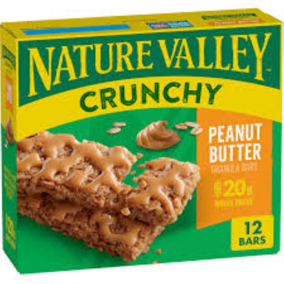 NATURE VALLEY GRANOLA BARS P/NUT BUTTER 252GM